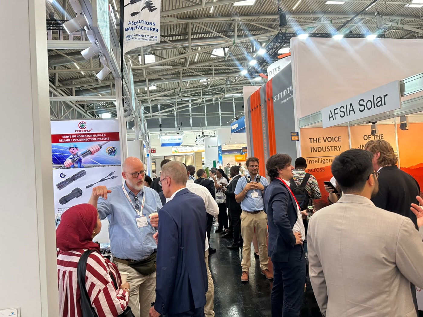 Le stand AFSIA Solar à Intersolar Europe, point de rencontre de l'industrie.